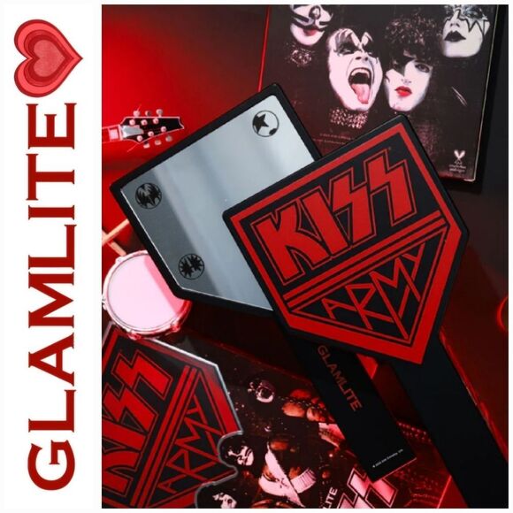 Glamlite X KISS Handheld Mirror - Picture 1 of 5